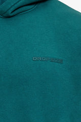 HEAVY OVERSIZE HD LOGO HOODIE  WASHED TEAL