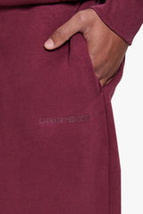 HD LOGO OPEN LEG JOGGER WASHED CRANBERRY