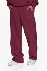 HD LOGO OPEN LEG JOGGER WASHED CRANBERRY