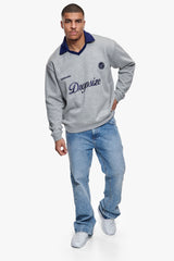 SPORTS LONGSLEEVE POLOSHIRT GREY MELANGE