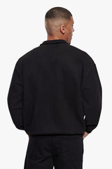 3D LOGO ZIPPER JACKET BLACK