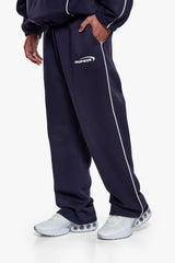 PIPING OPEN LEG JOGGER NAVY