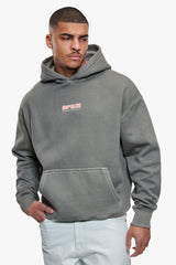 HEAVY OVERSIZE  DPSZE  HOODIE WASHED GREY