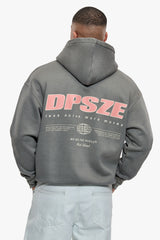 HEAVY OVERSIZE  DPSZE  HOODIE WASHED GREY