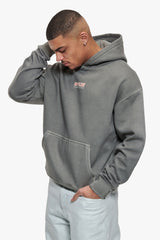 HEAVY OVERSIZE  DPSZE  HOODIE WASHED GREY