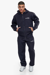 SPORTY SCUBA ZIP HOODIE NAVY