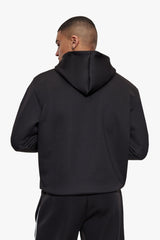 SPORTY SCUBA ZIP HOODIE BLACK