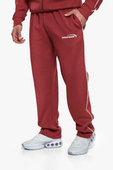 SPORTY SCUBA OPEN LEG JOGGER BURGUNDY