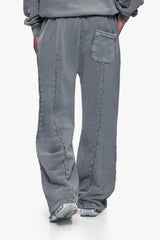 VINTAGE OPEN LEG JOGGER  WASHED DARK GREY