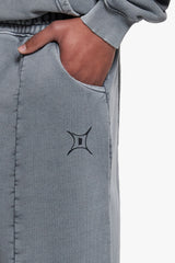 VINTAGE OPEN LEG JOGGER  WASHED DARK GREY