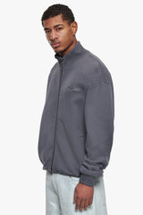 3D LOGO ZIPPER JACKET STEEL GREY