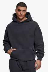 VINTAGE HYPE HOODIE ACID WASHED BLACK