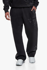 RHINESTONE OPEN LEG JOGGER