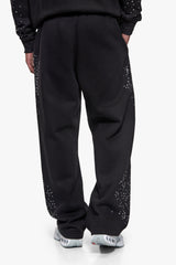 RHINESTONE OPEN LEG JOGGER