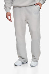 BLEACHED OPEN LEG JOGGER LIGHT GREY