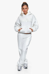 FROTTEE PATCH WOMEN BOMBER HOODIE CREAM