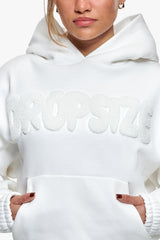 FROTTEE PATCH WOMEN BOMBER HOODIE CREAM