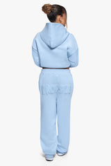 FROTTEE PATCH OPEN LEG JOGGER BABY BLUE