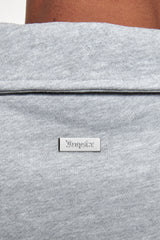 RAGLAN SWEAT POLO GREY MELANGE