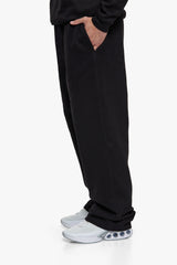 SLEEK OPEN LEG JOGGER BLACK