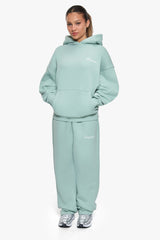 WOMEN CONTRAST OPEN LEG JOGGER HARBOR GREY