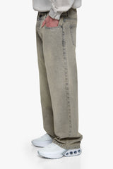 LOOSE FIT JEANS WASHED SAND BEIGE BEIGE