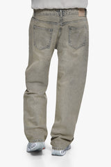 LOOSE FIT JEANS WASHED SAND BEIGE BEIGE