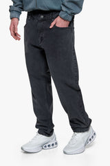 LOOSE FIT WASHED GREY JEANS