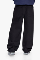 OPEN LEG JEANS BLACK