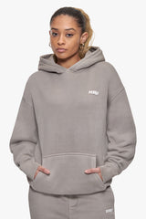 BASIC HOODIE ACID WASHED BEIGE