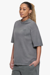 BASIC T-SHIRT ACID WASHED GREY