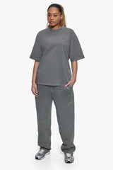 BASIC T-SHIRT ACID WASHED GREY