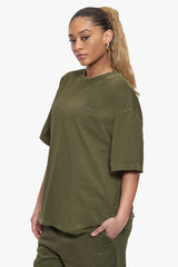 BASIC T-SHIRT ACID WASHED OLIVE