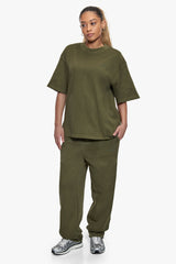 BASIC T-SHIRT ACID WASHED OLIVE