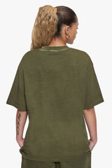 BASIC T-SHIRT ACID WASHED OLIVE