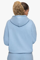 BASIC ZIP  HOODIE BABY BLUE