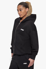 BASIC ZIP HOODIE BLACK