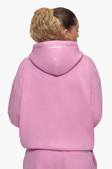 BASIC ZIP  HOODIE PINK