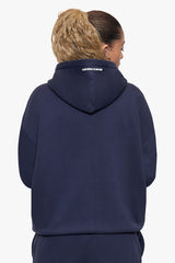 BASIC ZIP  HOODIE SPACE BLUE