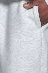 HD PRINT OPEN LEG JOGGER GREY MELANGE