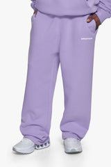 SLEEK LOGO OPEN LEG JOGGER LILAC