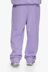 SLEEK LOGO OPEN LEG JOGGER LILAC