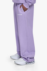 SLEEK LOGO OPEN LEG JOGGER LILAC