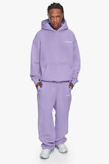 SLEEK LOGO OPEN LEG JOGGER LILAC