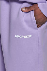 SLEEK LOGO OPEN LEG JOGGER LILAC