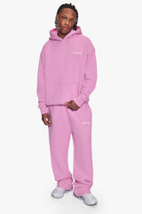 HD PRINT OPEN LEG JOGGER PINK