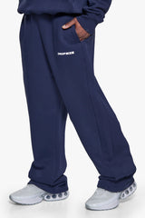 HD PRINT OPEN LEG JOGGER SPACE BLUE