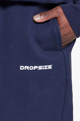 HD PRINT OPEN LEG JOGGER SPACE BLUE
