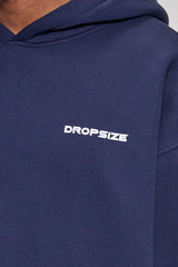 OVERSIZE HD PRINT HOODIE SPACE BLUE