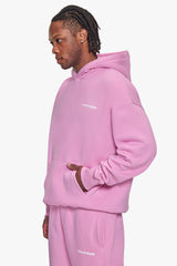 OVERSIZE HD PRINT HOODIE PINK